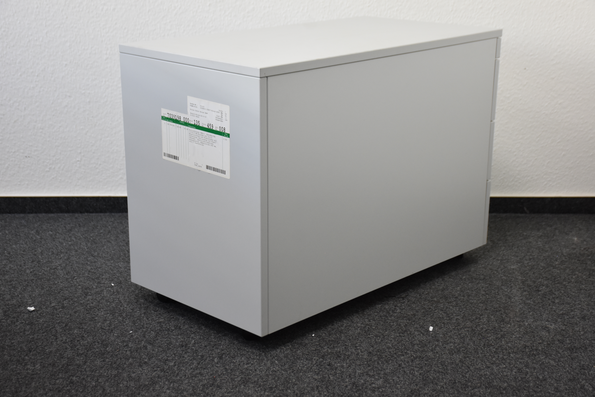 Palmberg Rollcontainer, grau, 4 Schubladen, gebraucht   