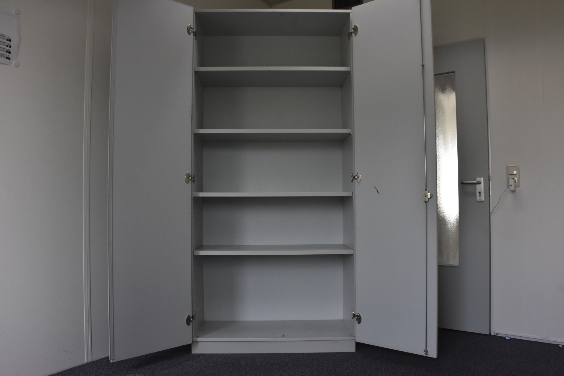  Aktenschrank, 5 OH Breite 100 cm, lichtgrau, gebraucht 