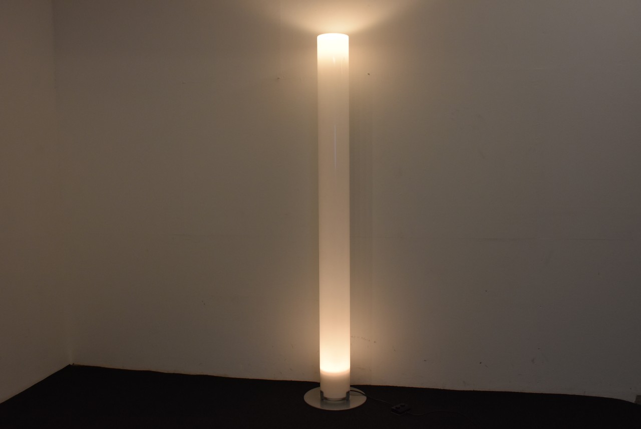 Säulenlampe weiß, gebraucht