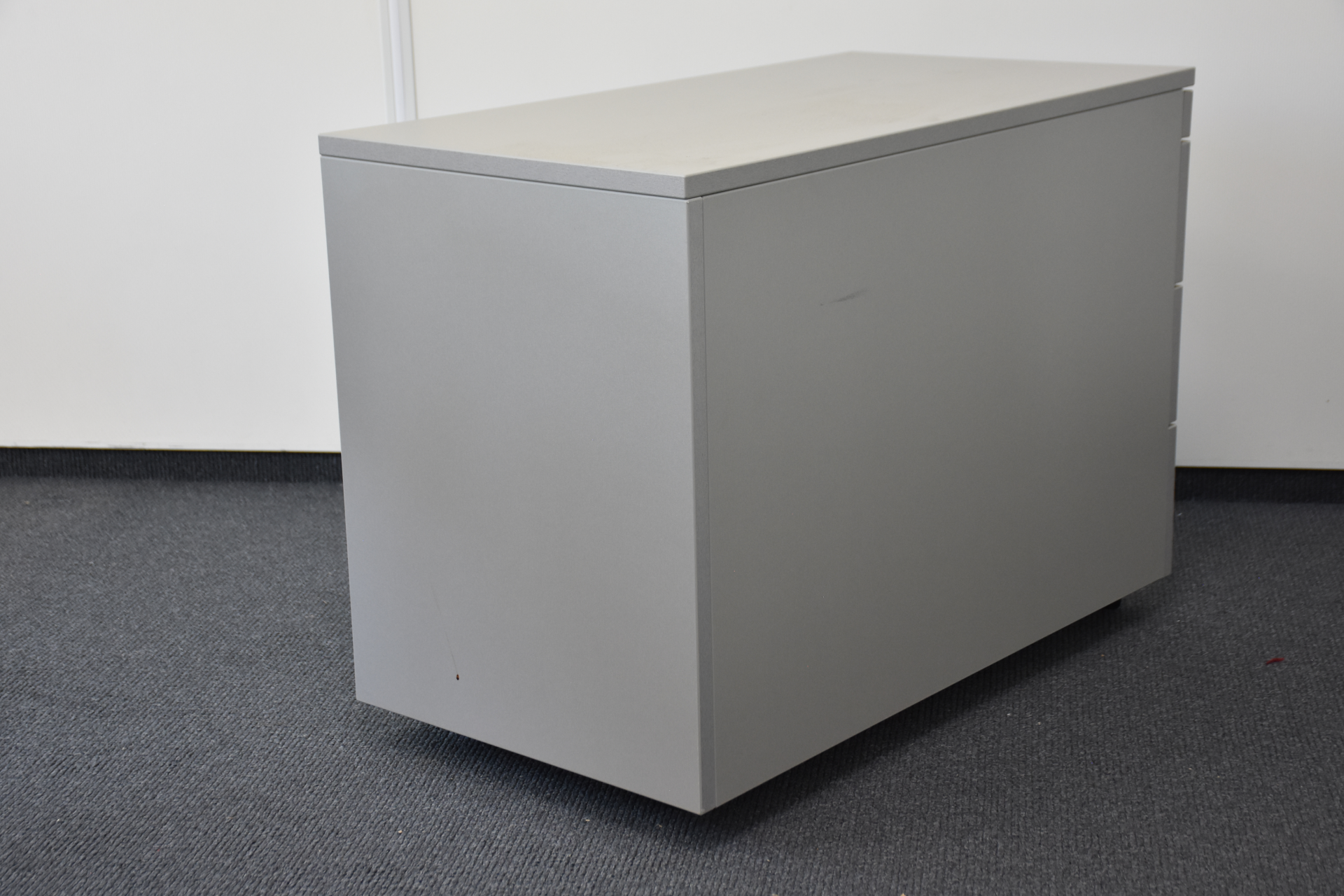 Palmberg Rollcontainer, silber/grau,  4 Schubladen, gebraucht 