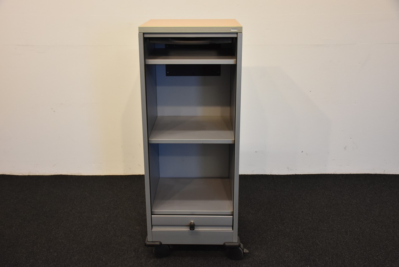 Samas, Caddy, Deckplatte Buche, Front silber/grau, gebraucht