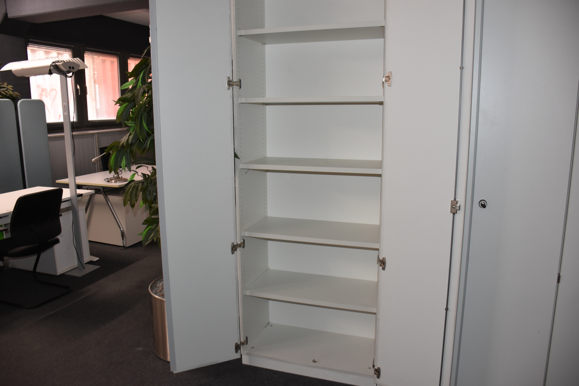  Assmann Aktenschrank, 6 OH Breite 80 cm, weiß, gebraucht  