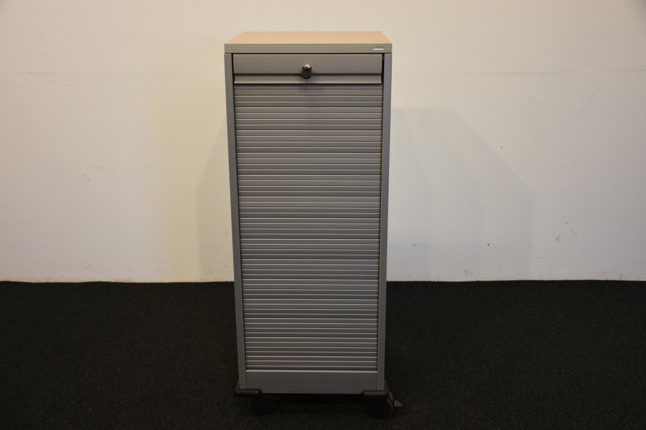 Samas, Caddy, Deckplatte Buche, Front silber/grau, gebraucht