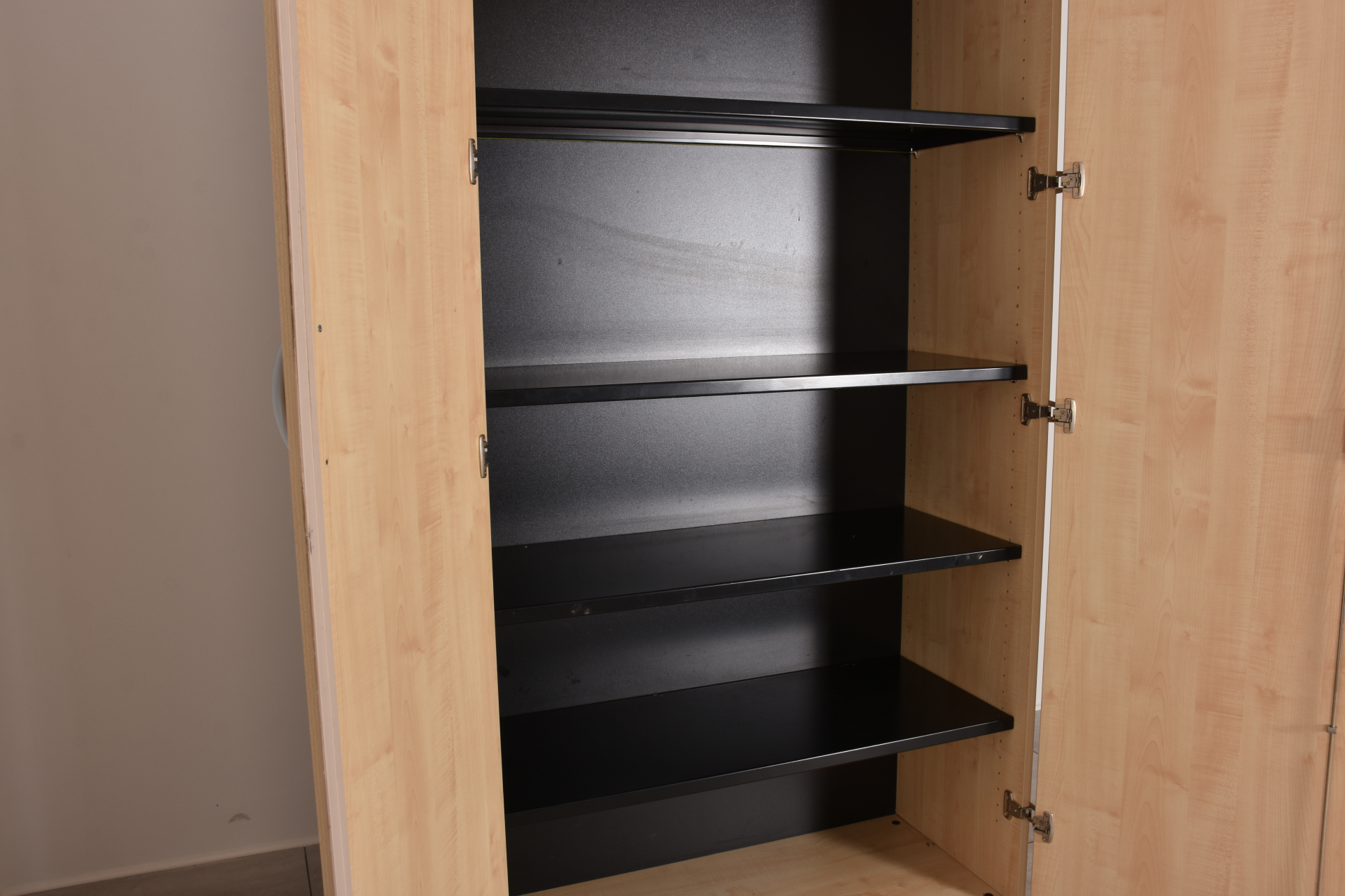 Aktenschrank 6OH, 236x100cm, Ahorn, 2x Flügeltüren, gebraucht