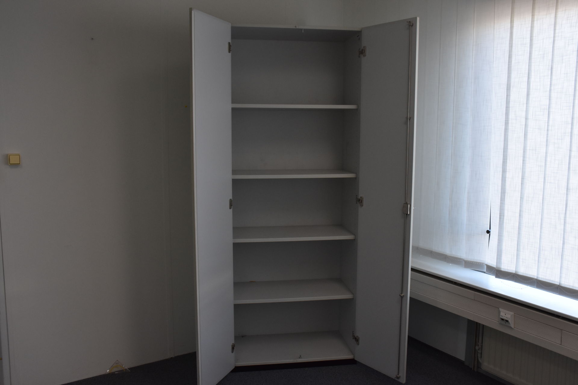  Aktenschrank, 5 OH Breite 80 cm, lichtgrau, gebraucht