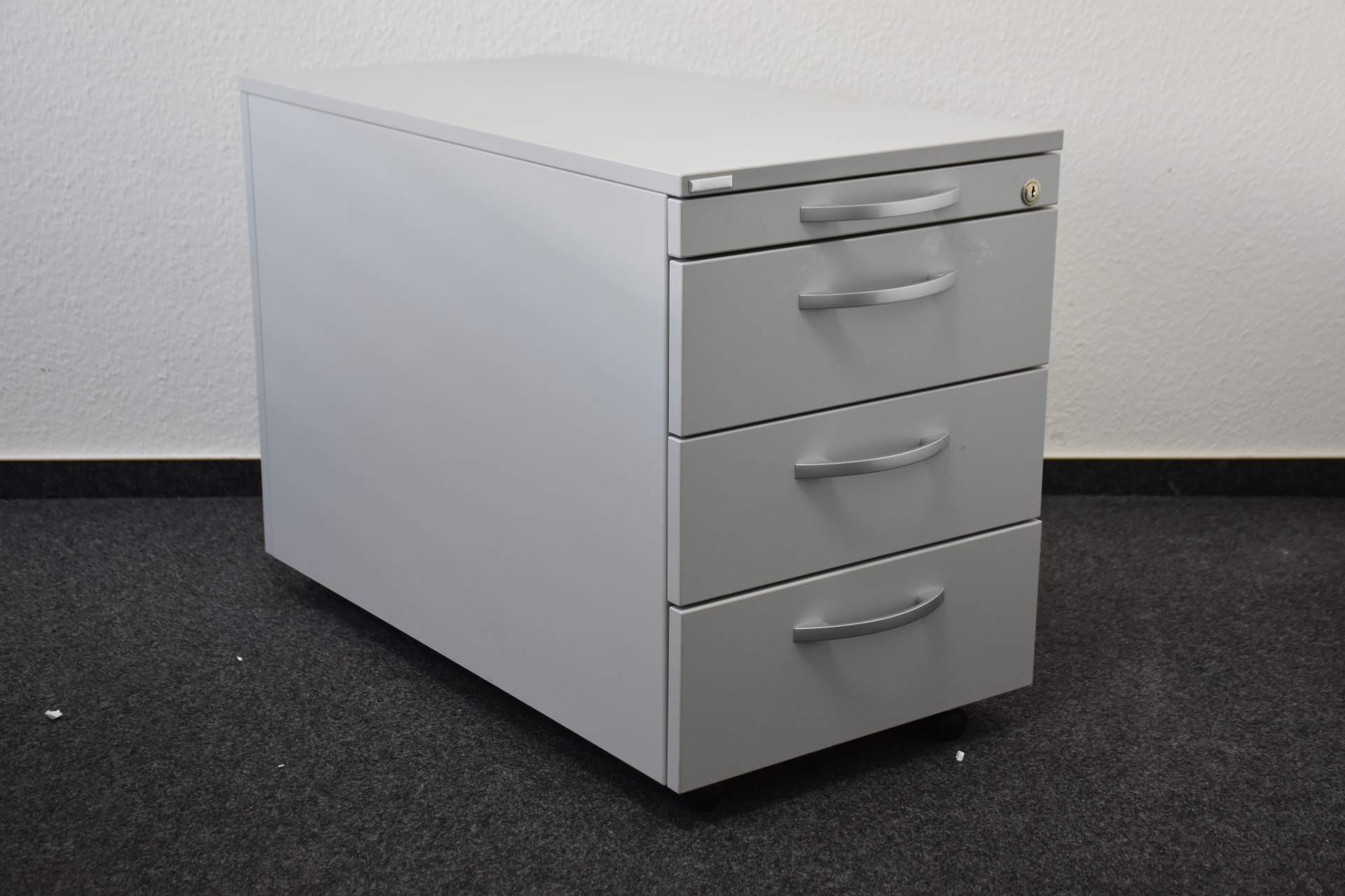 Palmberg Rollcontainer, grau, 4 Schubladen, gebraucht   